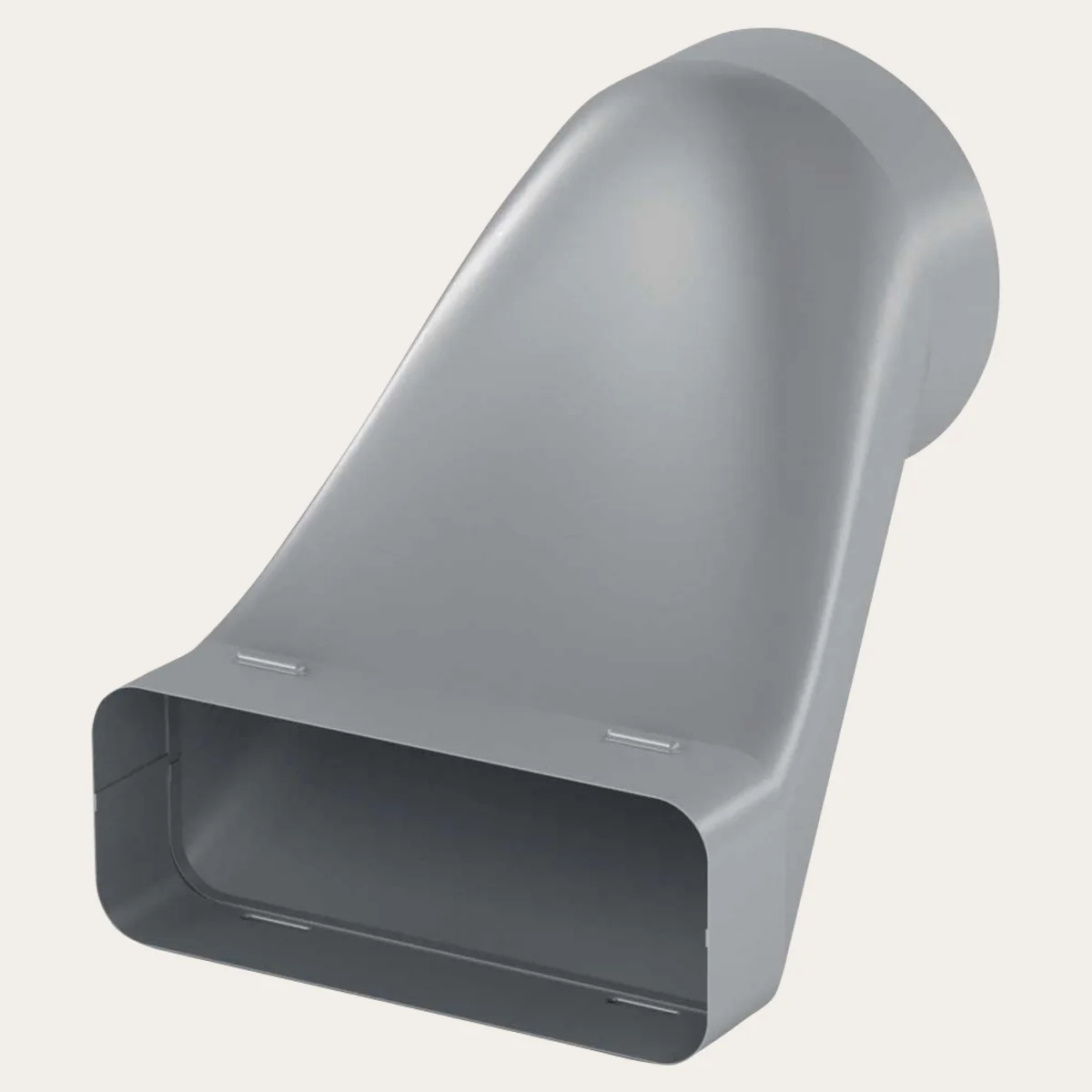 Luftkanal, Versatzendstück auf Sockelmotor, ø 150 mm