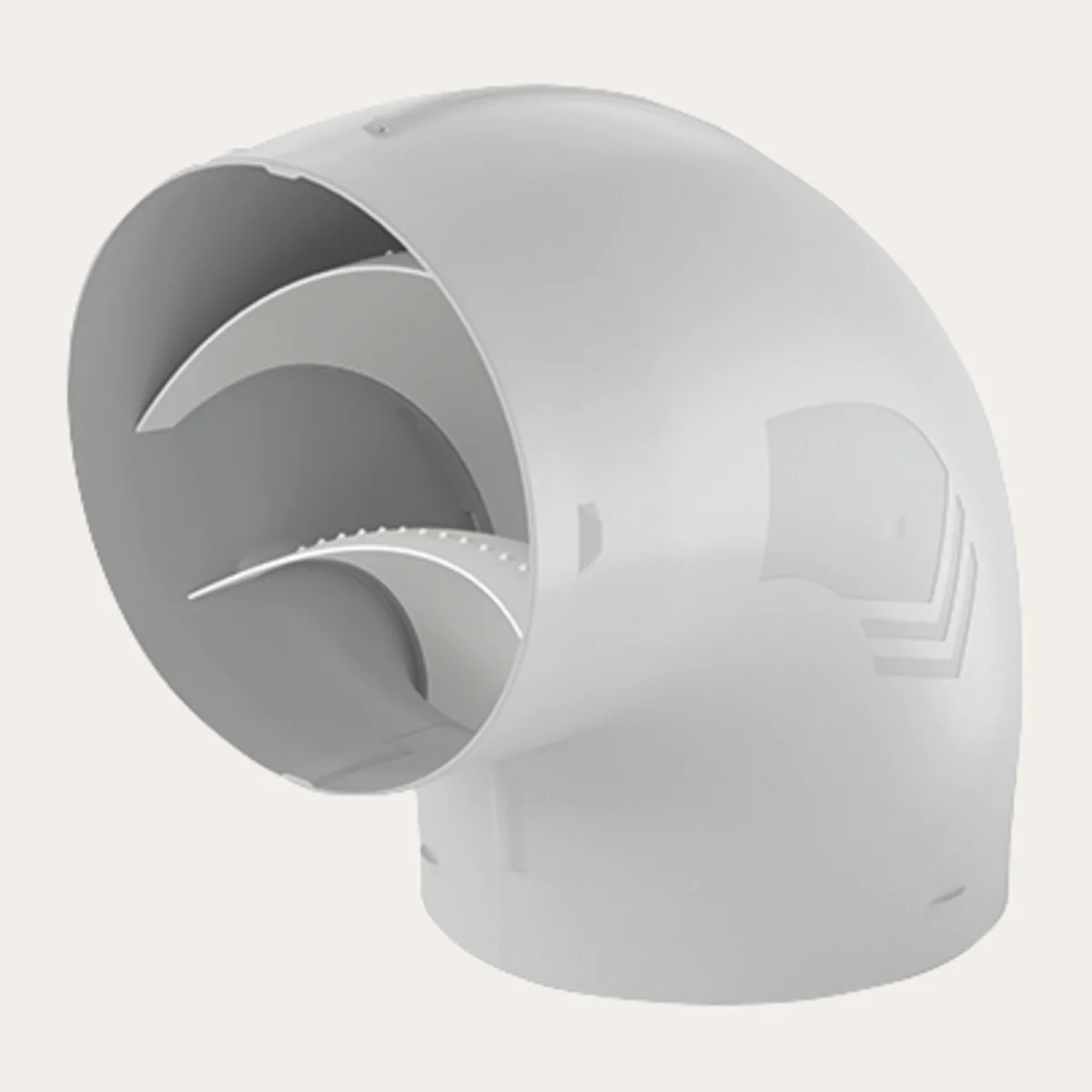 Prime Rohrbogen 90°, Stutzen ø 150 mm