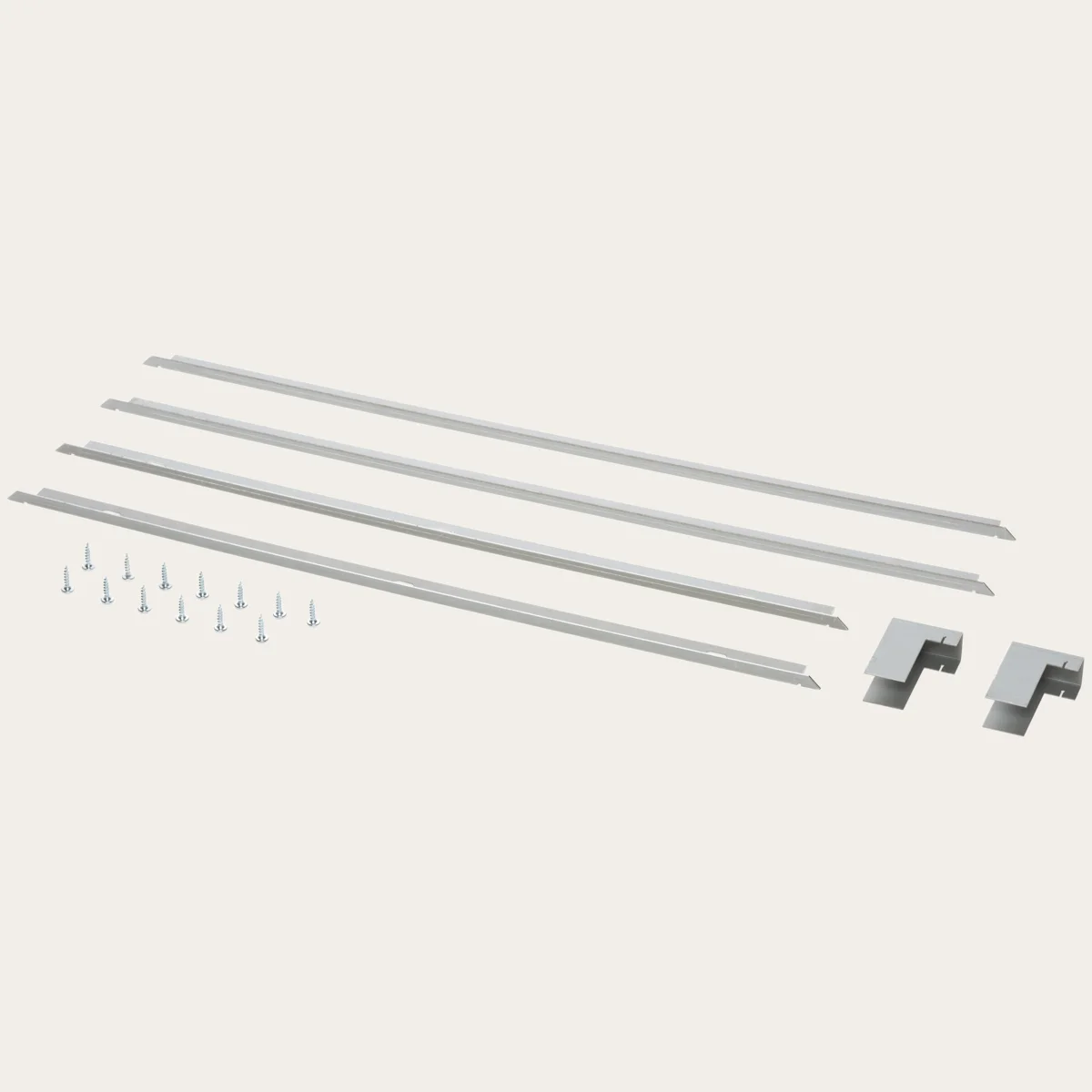 Auflagewinkel-Set, flächenbündig, Baugrösse 60