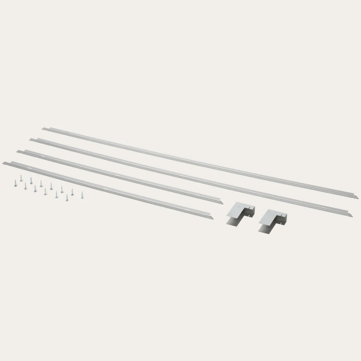 Auflagewinkel-Set, flächenbündig, Baugrösse 80