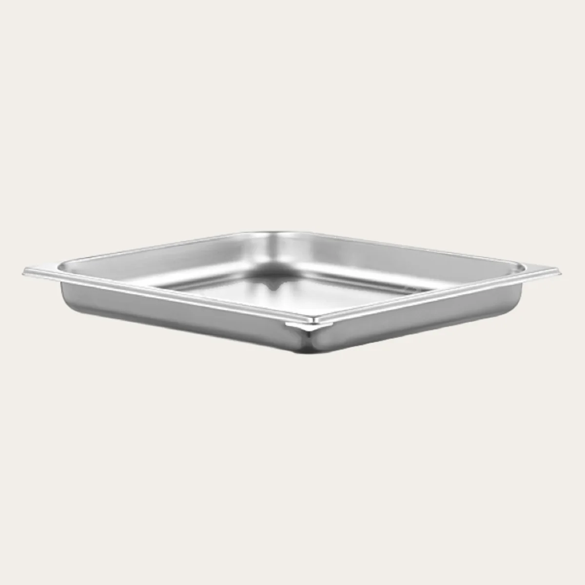 Garbehälter ungelocht, 2/3 GN, B 325 x T 354 x H 40 mm, mit Ausguss