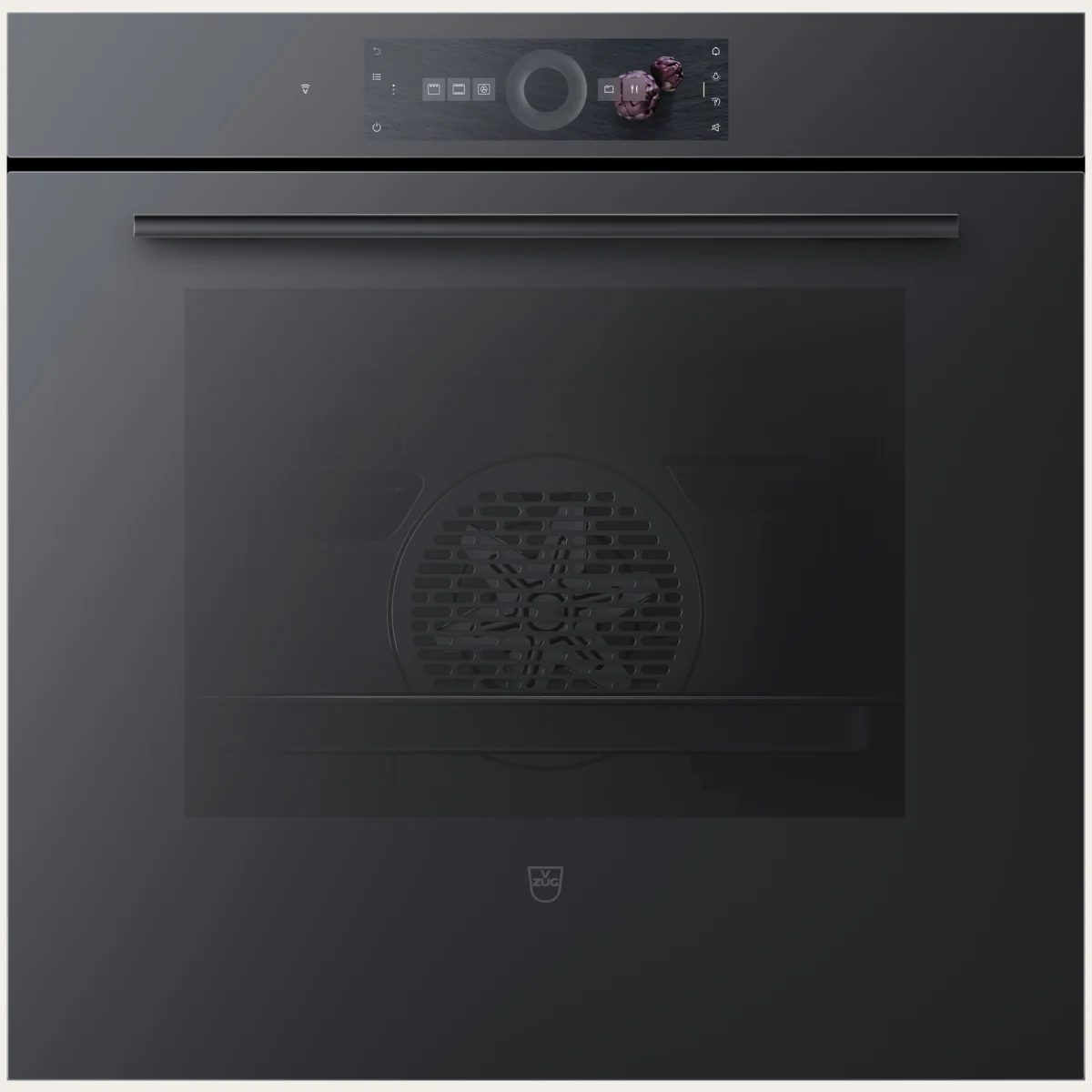 V-ZUG Combair V6000 60P, Spiegelglas Schwarz, Artikel 2105700009