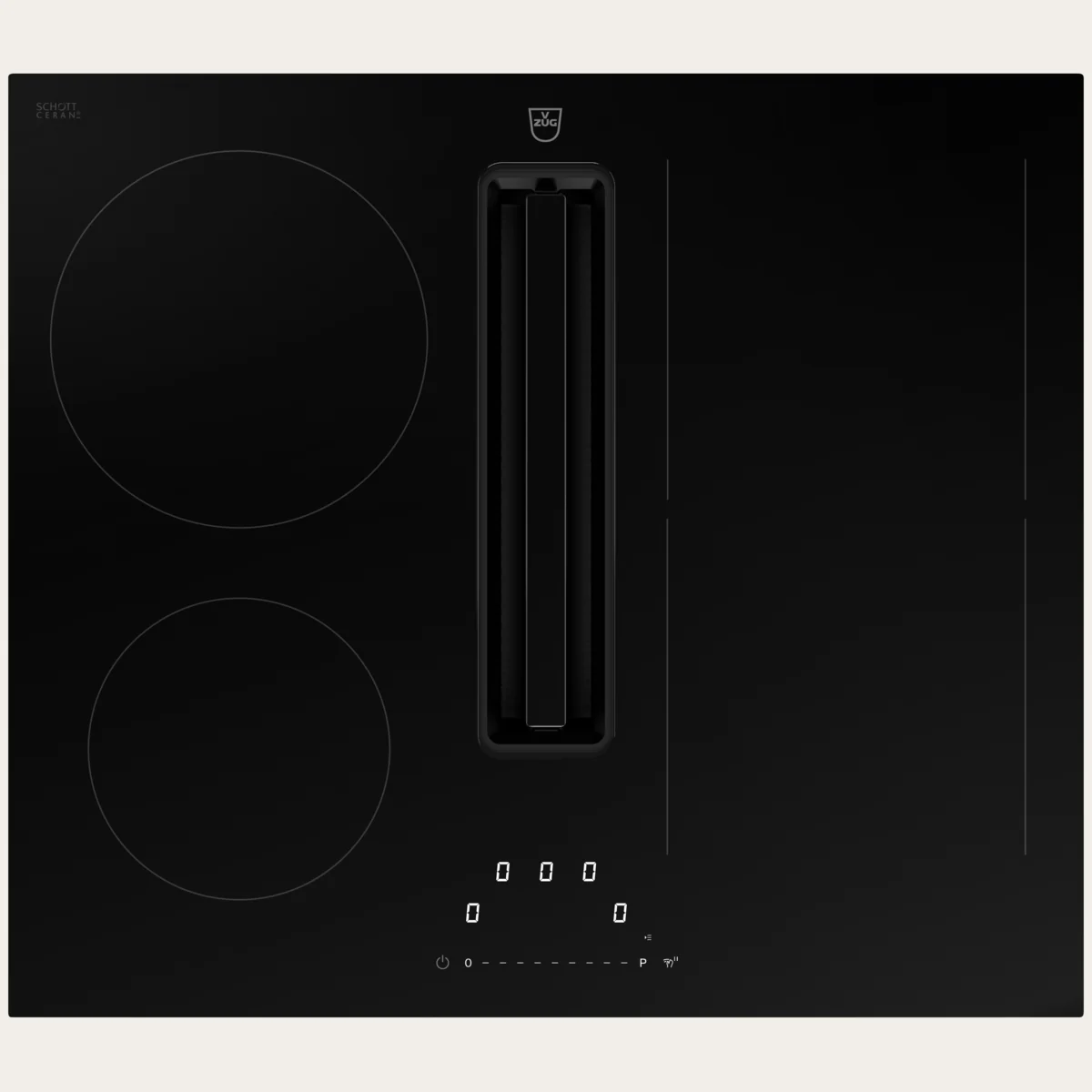 V-ZUG CombiCookTop V2000 I604, BlackDesign, Artikel 3117500001