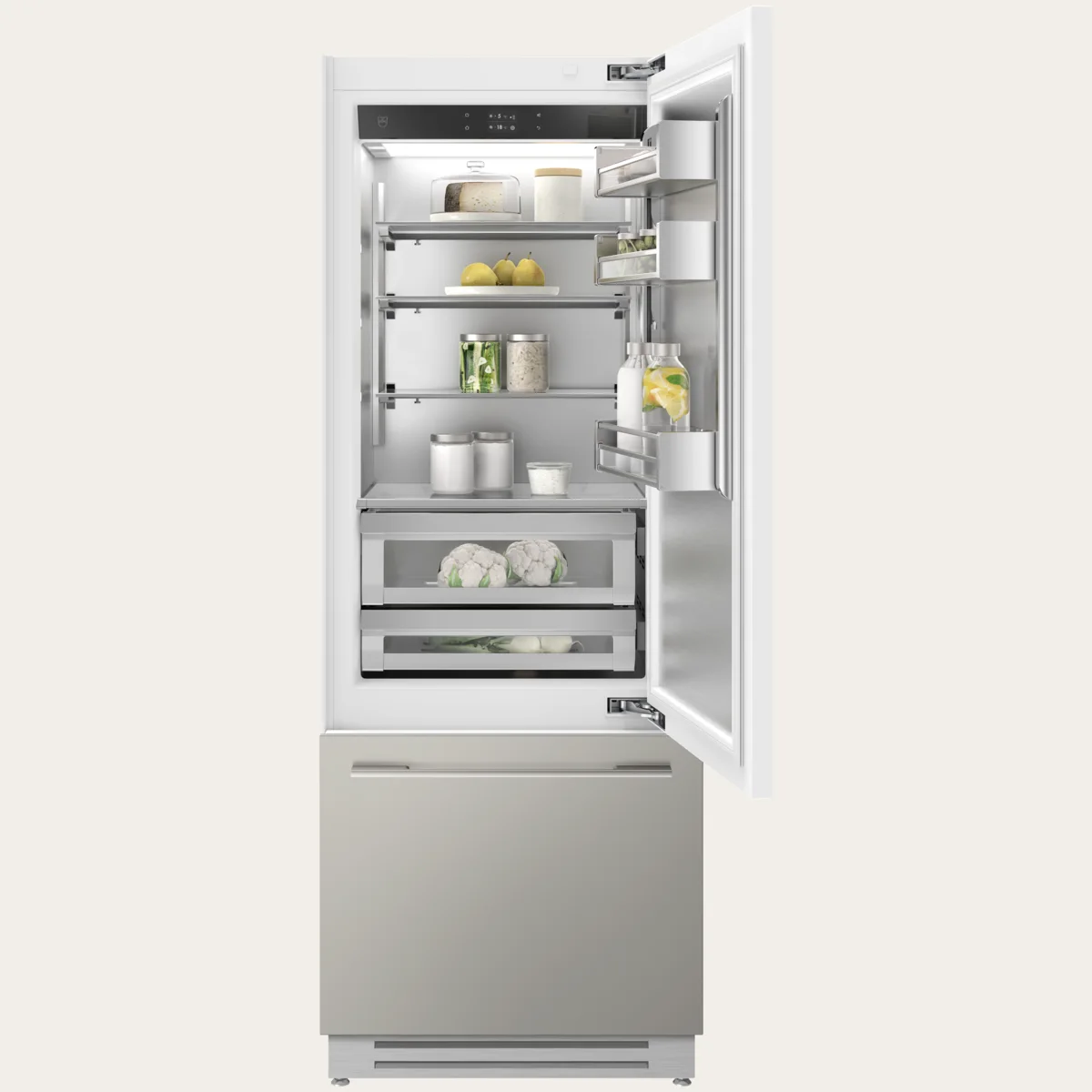 V-ZUG CombiCooler V6000 75 Supreme, Vollintegrierbar, Artikel 5111500010
